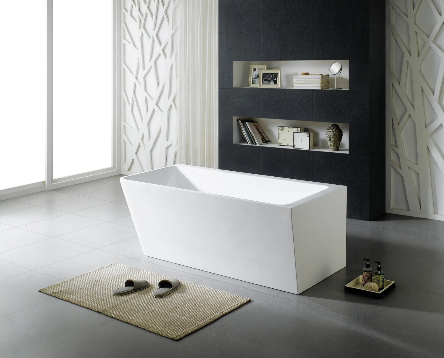 Poseidon Avis Corner Back To Wall Bathtub 7 Poseidon Avis Corner Back To Wall Bathtub - Image 5