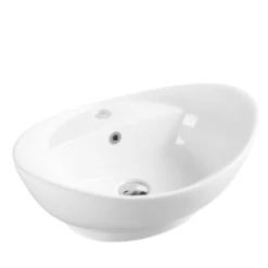 BOAT 59M Above Counter Oval Basin White 590x220mm