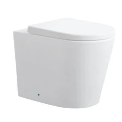 Poseidon Avis Rimless Wall Faced Floor White Pan -Home Furnishings Store 102R MW