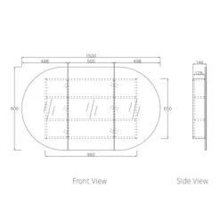 COOGEE Shaving Cabinet 1500mm Black Oak With Optional LED -Home Furnishings Store 1500 2 84b34522 e1cd 4dcb bf6b 974c1535ab43