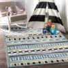 Piccolo Blue And Yellow Tribal Kids Rug -Home Furnishings Store 15922 460