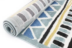 Piccolo Blue And Yellow Tribal Kids Rug -Home Furnishings Store 15922 460 4