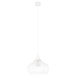 EGLO Pendant Light STAVERTON 58N Steel White