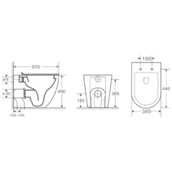 Raul99 Rimless Wall Faced Floor Toilet Pan -Home Furnishings Store 22052018 112118 AM RAUL99 RAWF tn