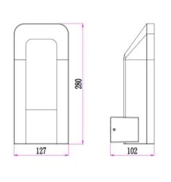 HATHOR: Exterior LED Dark Grey Rectangular Surface Mounted Wall Light IP54 -Home Furnishings Store 23c443 6200fb9a888443cabb8808bf5d451d91 mv2 d 1890 2008 s 2