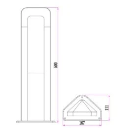 Hathor LED Surface Mounted Dark Grey Bollard Lights IP54 -Home Furnishings Store 23c443 8397eb4d5f624862b142af92c0887f8d mv2 d 1890 2008 s 2