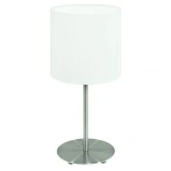 EGLO PASTERI Table Lamp Fabric White