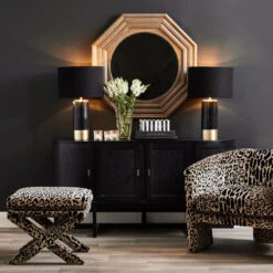 Candace Stool - Leopard Chenille 11 Candace Stool - Leopard Chenille -Home Furnishings Store 32450 2