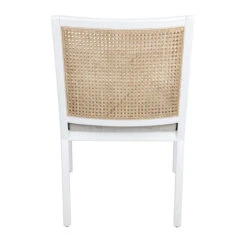 Kane White Rattan Carver Chair - Natural Linen 9 Kane White Rattan Carver Chair - Natural Linen -Home Furnishings Store 32476 6