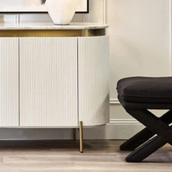 Candace Stool - Black Linen -Home Furnishings Store 32577 4