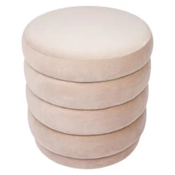 Demi Stool - Nude Velvet