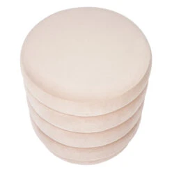 Demi Stool - Nude Velvet -Home Furnishings Store 32856 3
