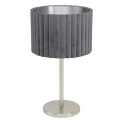 EGLO TAMARESCO Table Lamp Velvet Grey