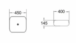 POSEIDON Matte White Ceramic Basin (Rectangle: 450x400X145) 9 POSEIDON Matte White Ceramic Basin (Rectangle: 450x400X145) -Home Furnishings Store 4540 LINE e4c035cc 62ac 4c00 a9ad a92415ac2a96