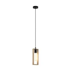 EGLO Pendant Light LITTLETON 73N Wood Brown