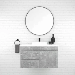 ABS BOSTON Matt Grey Wall Hung Vanity 900mm