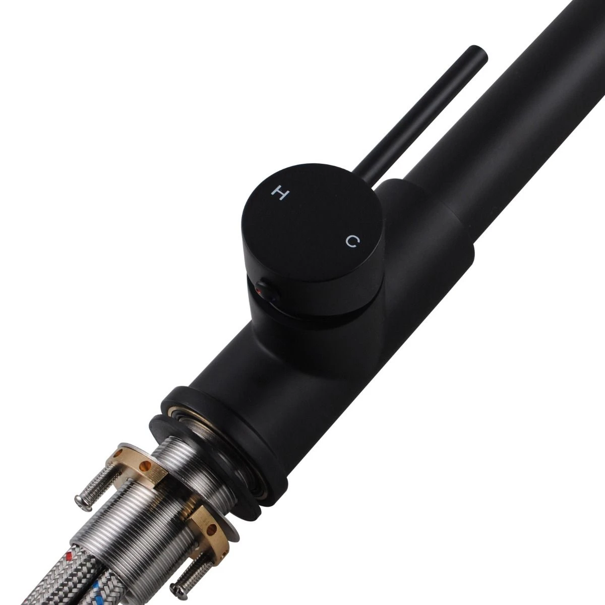 Tall Spring Black Pull Out Kitchen Sink Mixer Tap 7 Tall Spring Black Pull Out Kitchen Sink Mixer Tap - Image 5