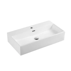 KUBE 72M Rectangular Wall Hung Basin White 720mm*155mm