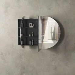 COOGEE Shaving Cabinet 1500mm Black Oak With Optional LED