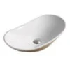 POSEIDON Gloss White Basin (Oval: 615x360x155) -Home Furnishings Store 871