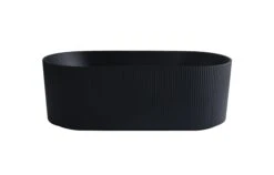 Poseidon POS Ally Groove Fluted Oval Freestanding Bath Matte Black Finish 1500mm -Home Furnishings Store AGW1500MB 7be3baec b78d 445f b15a a8b958efc380