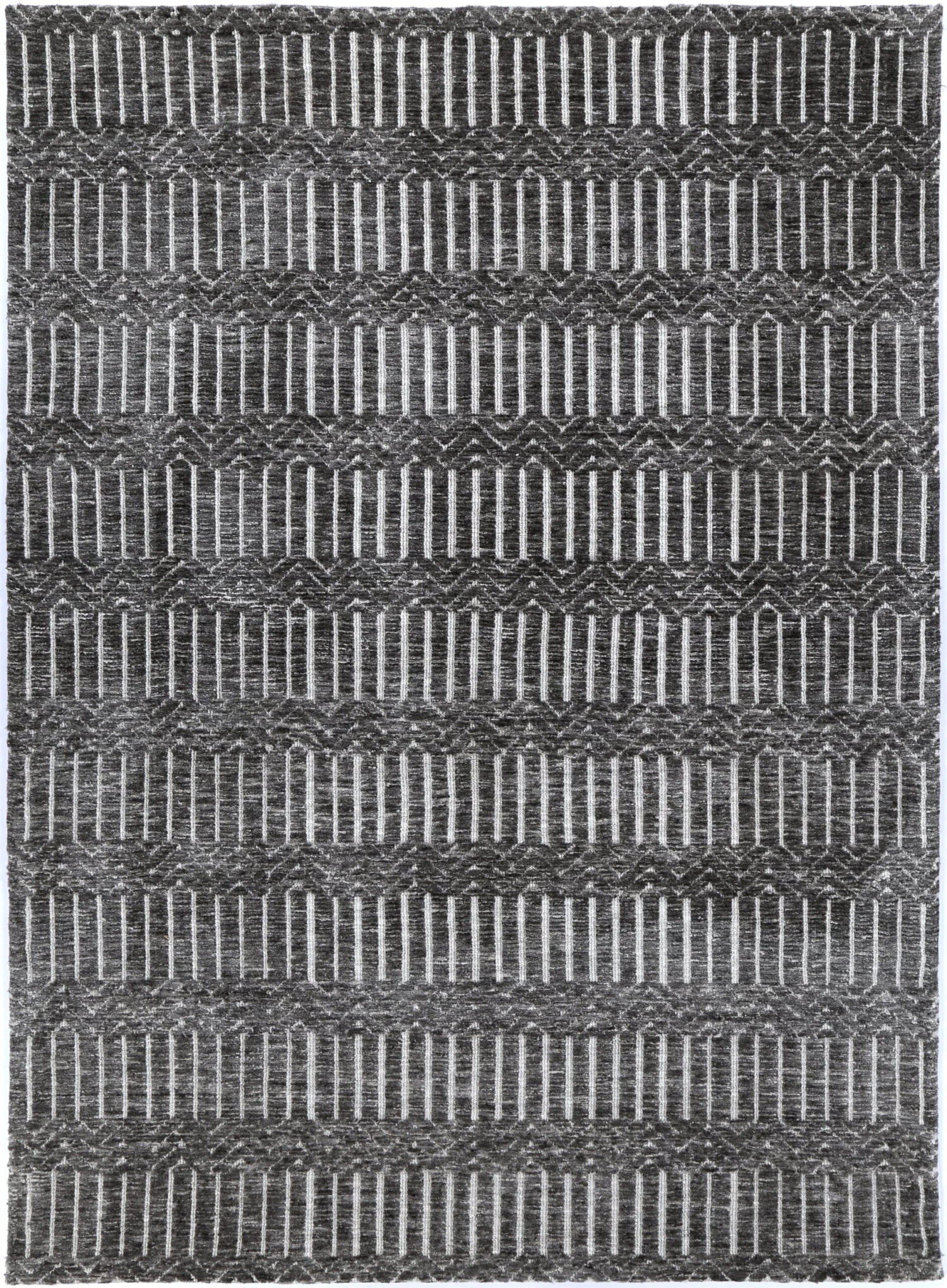 Ambarsar Attari Grey Cotton Blend Rug