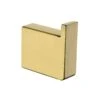 Cavallo Brushed Yellow Gold Square Robe Hook -Home Furnishings Store AR77.04