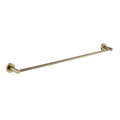Pentro Brushed Yellow Gold Single Towel Rail 800mm