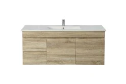 Poseidon BERGE MDF Wall Hung Vanity 1190mm (Right/ Left Drawers) -Home Furnishings Store B124LWOWH