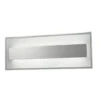 BARCELONA: LED Interior Clear Border Frosted Inner Rectangular Brushed Wall Light -Home Furnishings Store BARCELONA