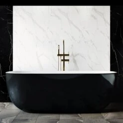 SAPPHIRE BLACK Freestanding Bathtub Non-overflow 1650mm