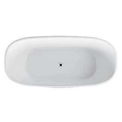SAPPHIRE BLACK Freestanding Bathtub Non-overflow 1650mm -Home Furnishings Store BB11672B photo1 2