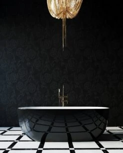 SAPPHIRE BLACK Freestanding Bathtub Non-overflow 1650mm -Home Furnishings Store BB11672B photo5