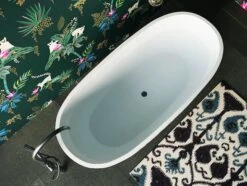 SAPPHIRE BLACK Freestanding Bathtub Non-overflow 1650mm -Home Furnishings Store BB11672B photo8
