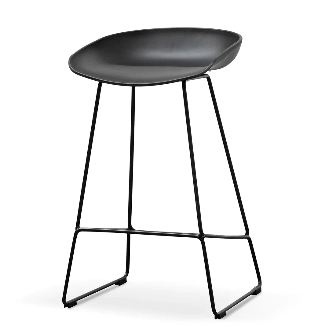 Calibre CBS2006-SD 65cm Bar Stool - Black Seat With Black Frame 5 Calibre CBS2006-SD 65cm Bar Stool - Black Seat With Black Frame - Image 3