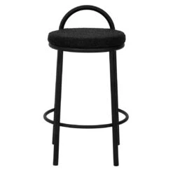 Calibre CBS8172-FH 63cm Bar Stool - Black Boucle (Set Of 2) -Home Furnishings Store BS8172 FH 2 1100x 1adbb5b2 d95e 400c b45e 5e2919e3fadc