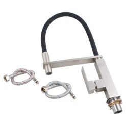 AQU Kitchen Sink Mixer Tap Brushed Nickle 12 AQU Kitchen Sink Mixer Tap Brushed Nickle -Home Furnishings Store BU1032.KM05