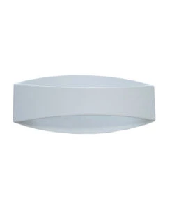 CANNES: LED Interior Matte White Curved Up/Down Wall Light -Home Furnishings Store CANNES
