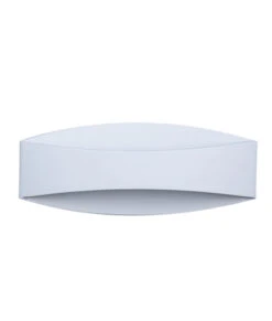 CANNES: LED Interior Matte White Curved Up/Down Wall Light