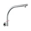 BLAZE Round Chrome Swivel Gooseneck Shower Arm 1 BLAZE Round Chrome Swivel Gooseneck Shower Arm -Home Furnishings Store CH0128.SA01