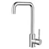 AQU Electroplated Brass Swivel Spout Kitchen Mixer Tap Chrome