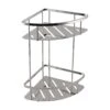 VOG Chrome Stainless Steel 2 Tier Shower Caddy Shelf