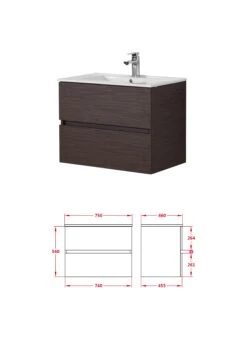 Poseidon STELLA PVC Wall Hung PVC Vanity 750 14 Poseidon STELLA PVC Wall Hung PVC Vanity 750 -Home Furnishings Store CL B750 WH CAB 7c6c2e24 1624 4913 aa5f 3c53ce047c46