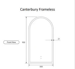 Canterbury Framed LED MIRROR Dimmable 18 Canterbury Framed LED MIRROR Dimmable -Home Furnishings Store Can 1