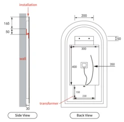 Canterbury Framed LED MIRROR Dimmable 19 Canterbury Framed LED MIRROR Dimmable -Home Furnishings Store Can 2
