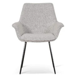Calibre CDC6876-SE - Dining Chair - Pepper Boucle (Set Of 2)