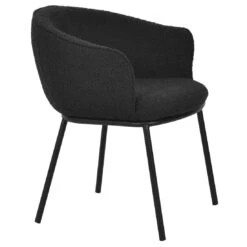 Calibre CDC8167-FH Dining Chair - Black Boucle -Home Furnishings Store DC8167 FH 3 1100x dcb16d4c 7c11 464d b90e 6cf512399b57