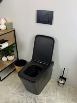 Enox99 Rimless Wall Faced Floor Toilet Pan Matt Black 19 Enox99 Rimless Wall Faced Floor Toilet Pan Matt Black -Home Furnishings Store ENWFP MB 4 scaled 600x800 1