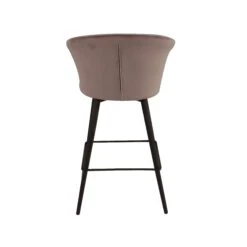 Calliope Velvet Stool In Grey -Home Furnishings Store FANFARE ST GREY UPDATED 3