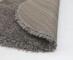 Floccus Super Soft Ultra Thick Charcoal Shaggy Round Rug -Home Furnishings Store FLOK160R80062CHAR 4